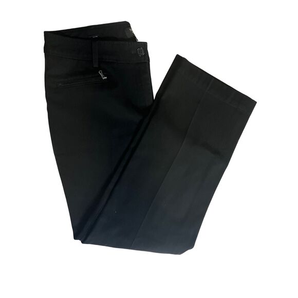 Talbots Petites Black Straight Leg Dress Pants Size 10P Zip Pockets Career - Picture 3 of 6